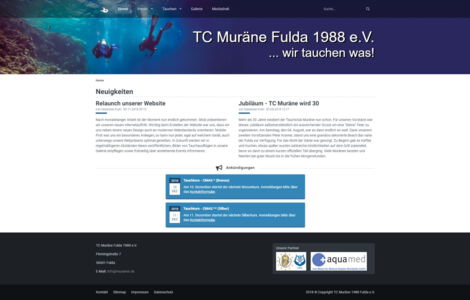 Vorschaubild der neuen Website